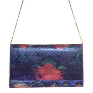 Bags by Varon Vintage Multi Color Snakeskin Shoulder Bag